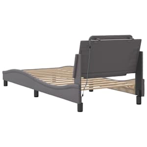 Rám postele s LED bez matrace Zadar šedý 100 x 200 cm - obrázek 10