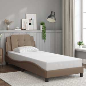 Rám postele s LED bez matrace Zadar cappuccino 100 x 200 cm - obrázek 4