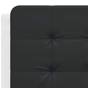 Rám postele s LED bez matrace Zadar bílý a černý 120x200 cm - obrázek 11