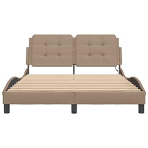 Rám postele s LED bez matrace Zadar cappuccino 140 x 190 cm - obrázek 6