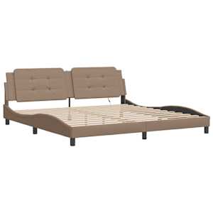 Rám postele s LED bez matrace Zadar cappuccino 200 x 200 cm - obrázek 3