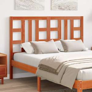 Vzglavje voščeno rjava 135 cm trdna borovina