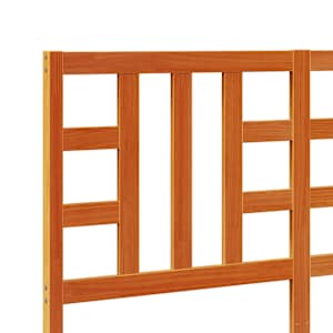 Čelo postele voskově hnědé 150 cm masivní borové dřevo - obrázek 7