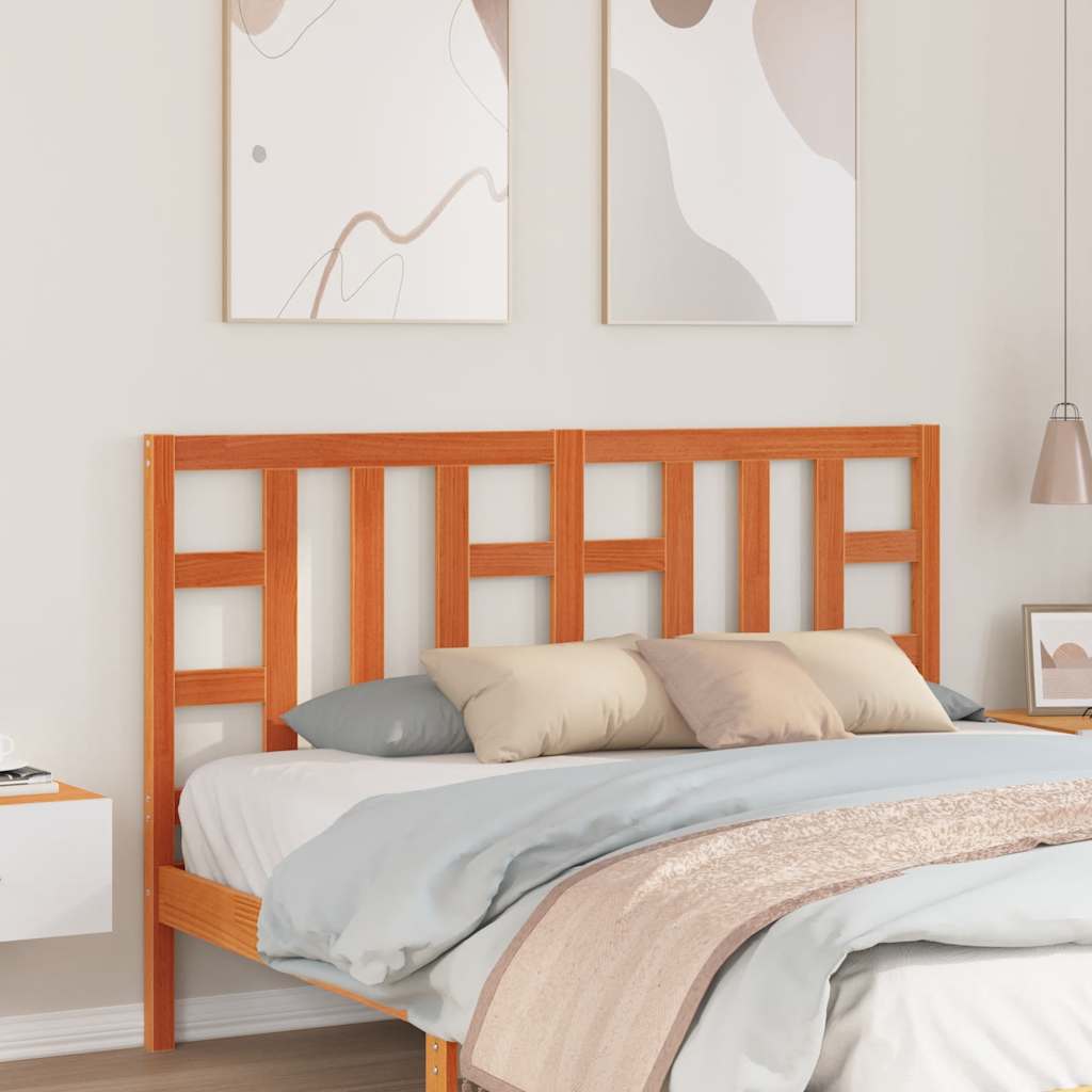 vidaXL Tăblie de pat, maro ceruit, 150 cm, lemn masiv de pin