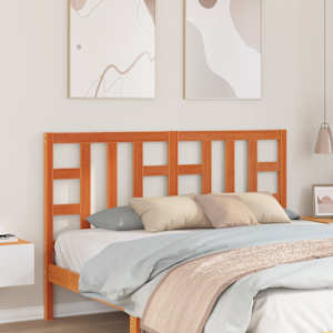 Vzglavje voščeno rjava 150 cm trdna borovina