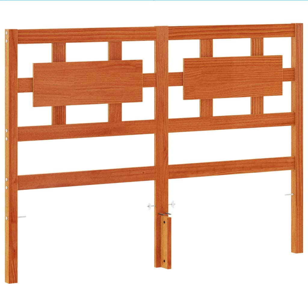 Thumbnail - vidaXL Kopfteil Wachsbraun 135 cm Massivholz Kiefer