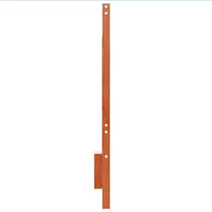 Čelo postele voskově hnědé 140 cm masivní borové dřevo - obrázek 5