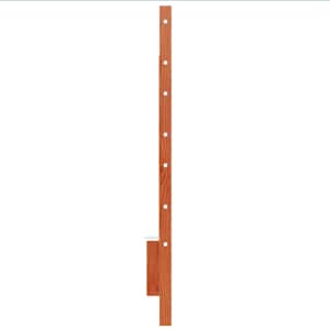 Čelo postele voskově hnědé 135 cm masivní borové dřevo - obrázek 5