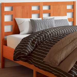 Vzglavje voščeno rjava 135 cm trdna borovina