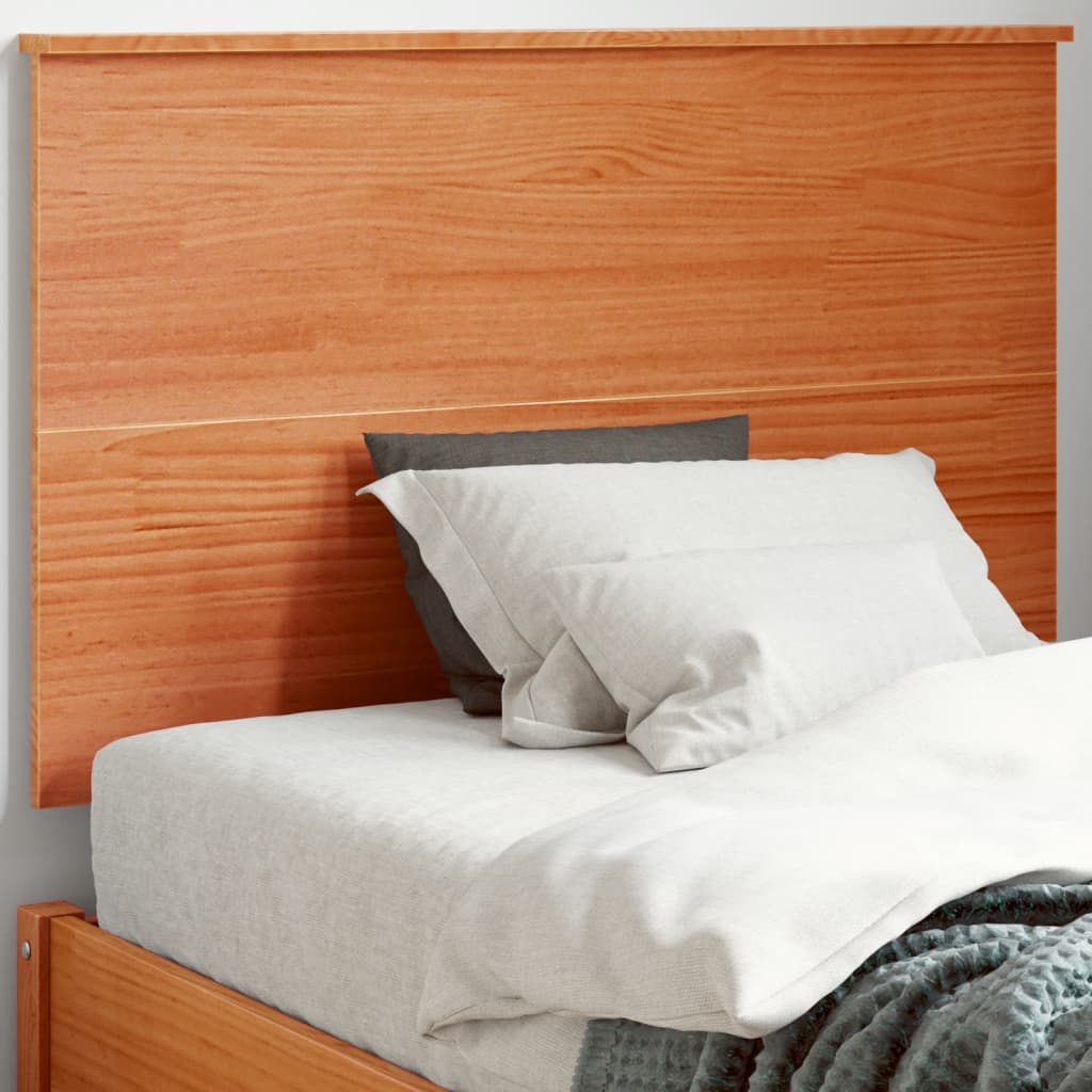 vidaXL Tăblie de pat, maro ceruit, 90 cm, lemn masiv de pin