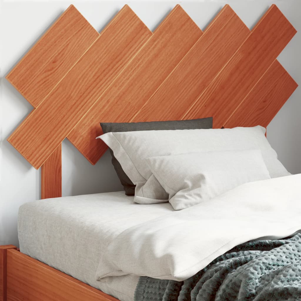 vidaXL Tête de lit cire marron 100 cm bois massif de pin