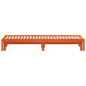 Válenda s přistýlkou voskově hnědá 80 x 200 cm masivní borovice - obrázek 8