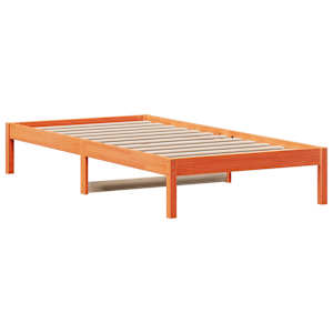 Válenda bez matrace voskově hnědá 80 x 200 cm masivní borovice - obrázek 3