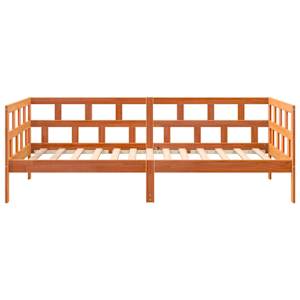 Válenda bez matrace voskově hnědá 80 x 200 cm masivní borovice - obrázek 5