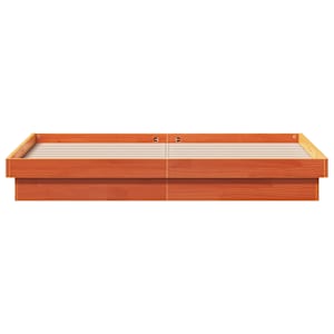 Rám postele s LED voskově hnědý 150 x 200 cm masivní borovice - obrázek 7