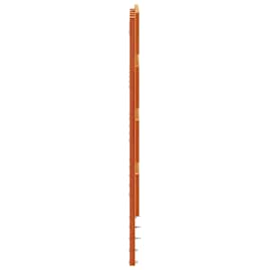 Čelo postele voskově hnědé 120 cm masivní borové dřevo - obrázek 5