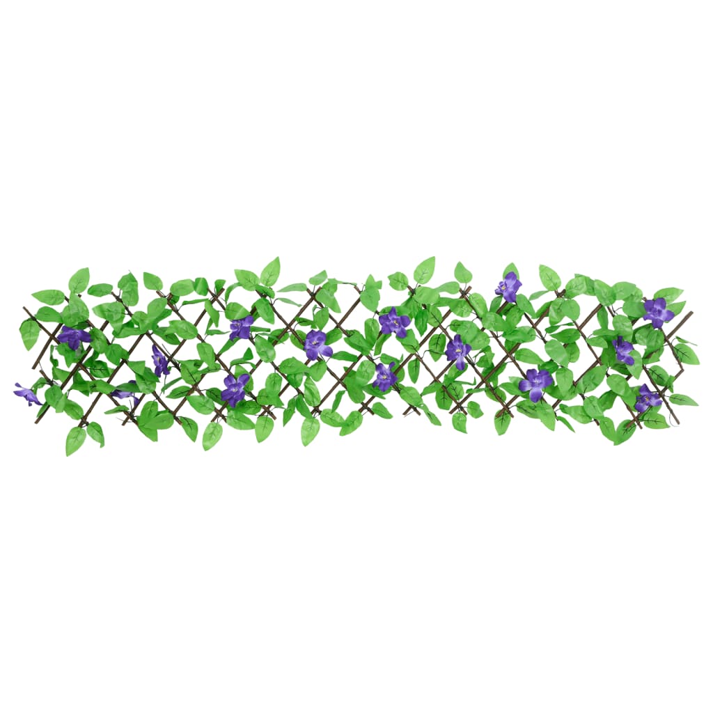  Kunstplant klimop op latwerk 5 st uittrekbaar 180x30 cm groen