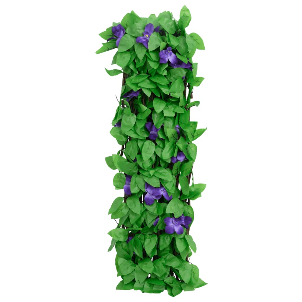  Kunstplant klimop op latwerk uittrekbaar 180x70 cm groen