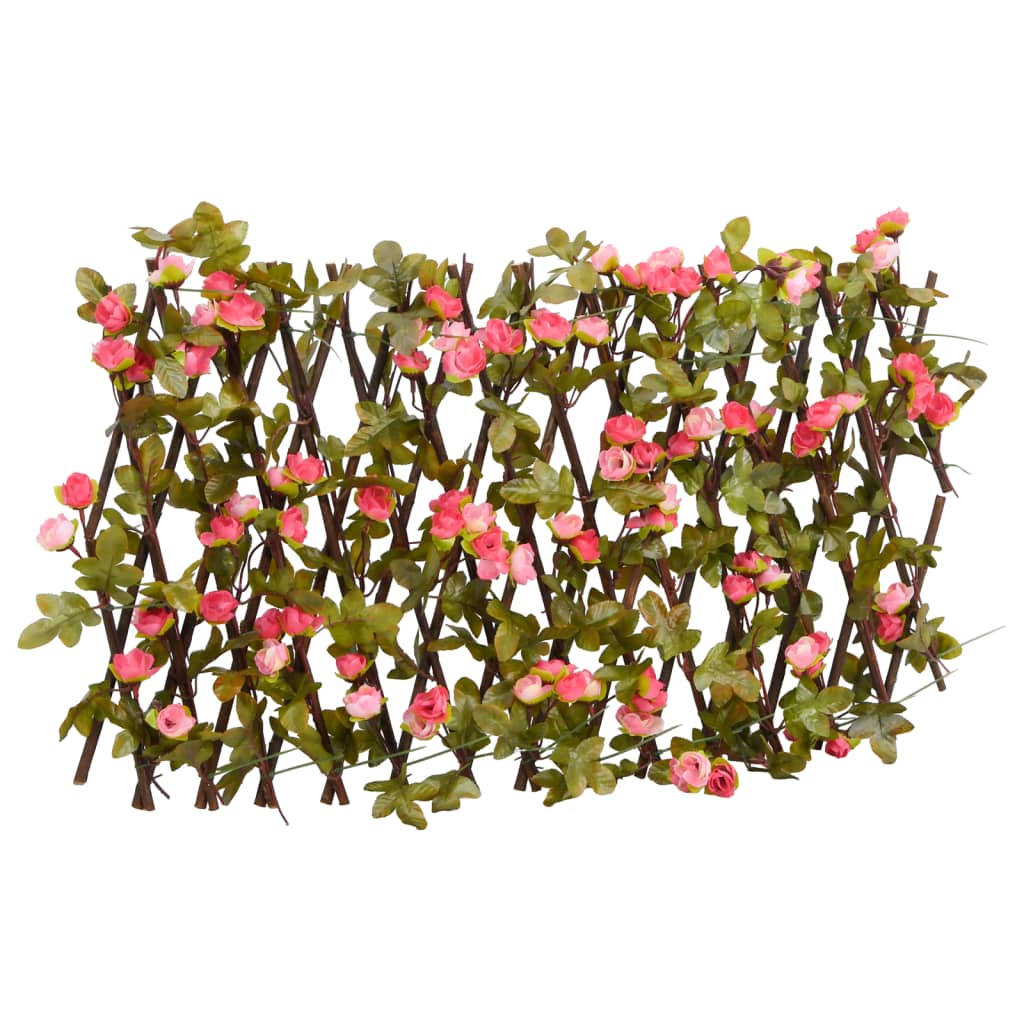 vidaXL Artificial Ivy Trellis Expandable Dark Pink 180×20 cm