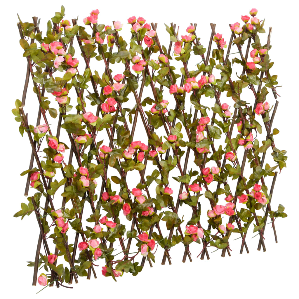 vidaXL Artificial Ivy Trellis Expandable Dark Pink 180×60 cm