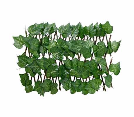 vidaXL Utvidbart espalier kunstige drueblader gr&oslash;nn 180x30 cm