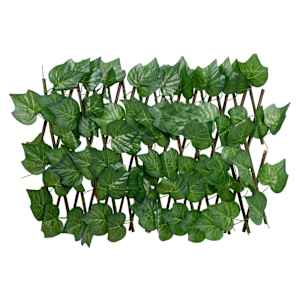 vidaXL Utvidbart espalier kunstige drueblader gr&oslash;nn 180x30 cm