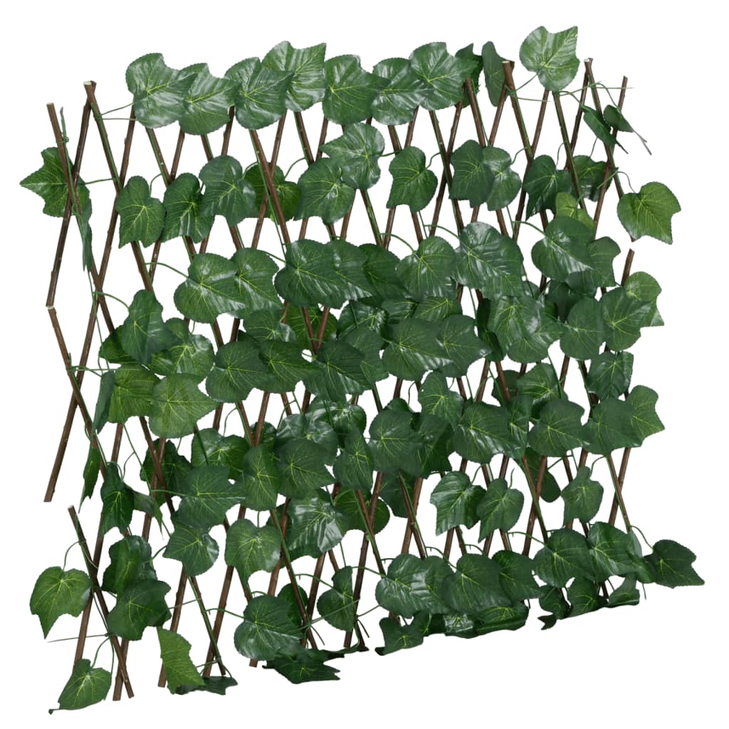 vidaXL Rankgitter mit Künstlichem Weinlaub Erweiterbar Grün 190x60 cm
