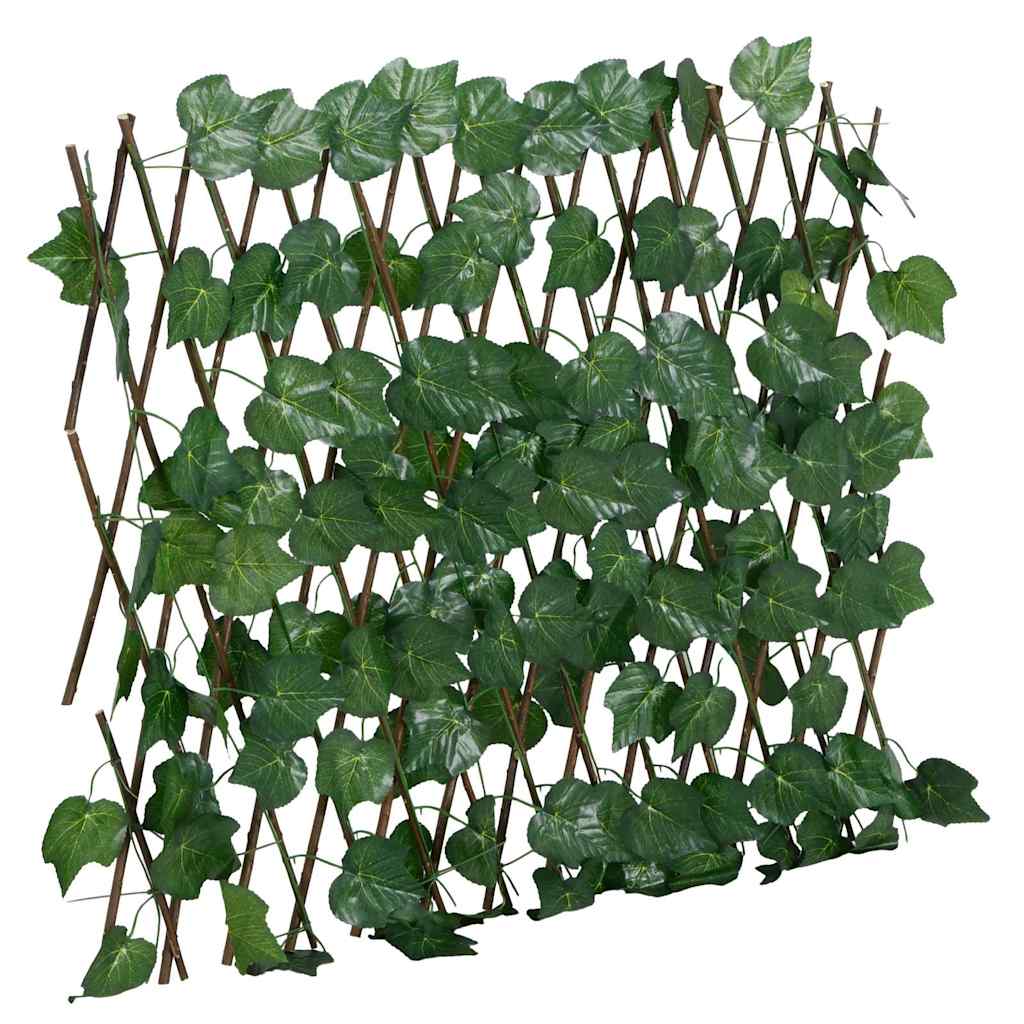 vidaXL espalier med kunstige vinblade 180x60 cm udvidelig grøn