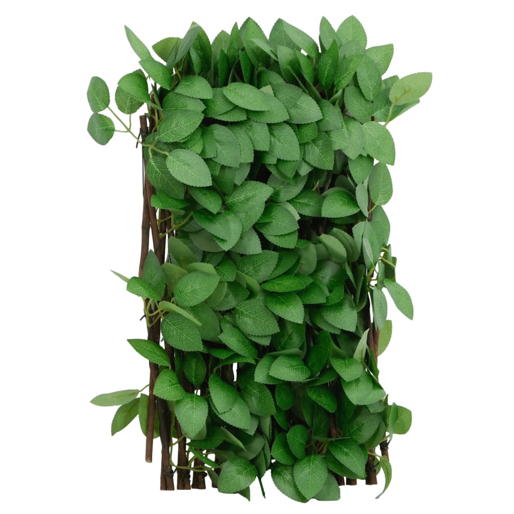  Kunstplant klimop op latwerk uittrekbaar 180x30 cm groen