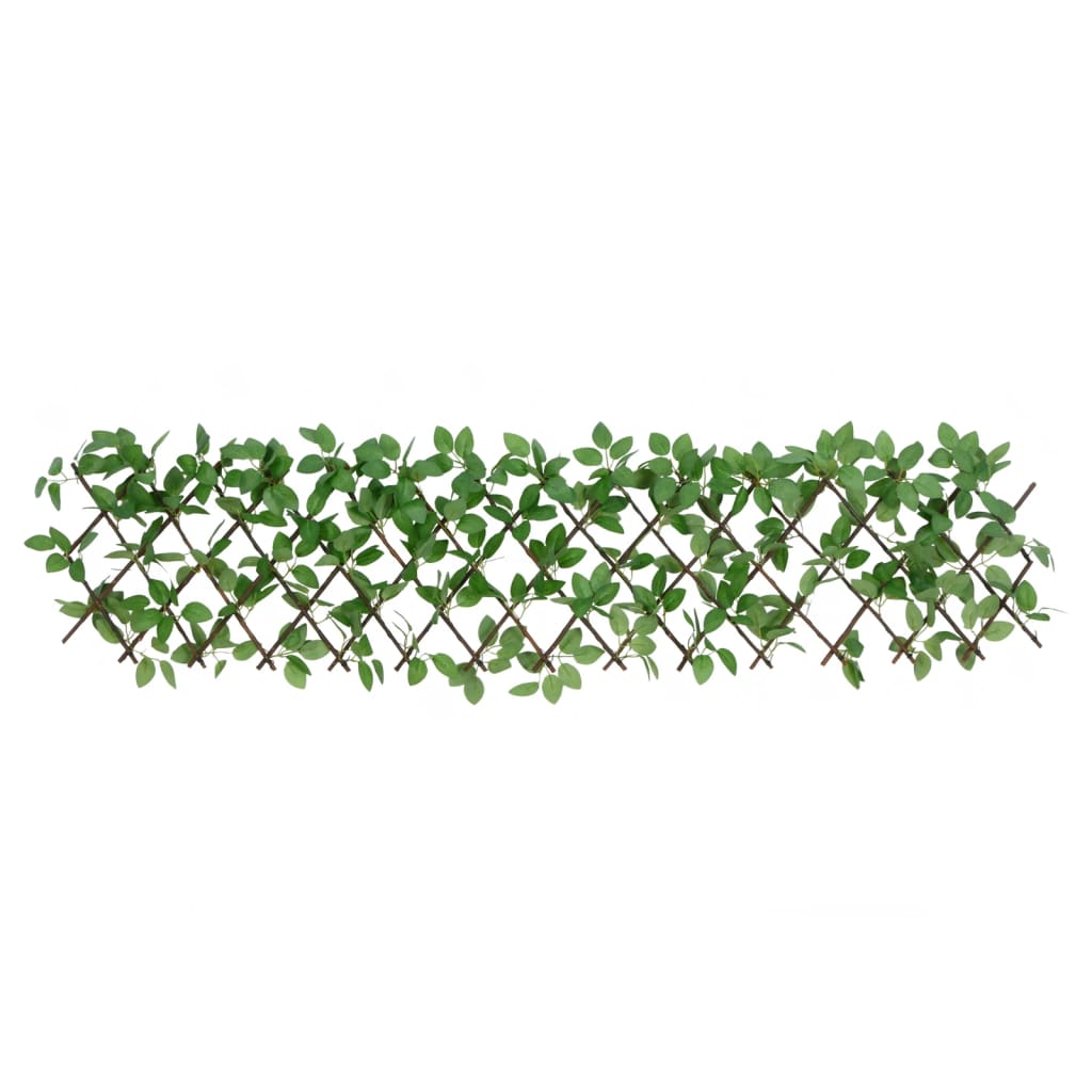 Kunstplant klimop op latwerk 5 st uittrekbaar 180x30 cm groen