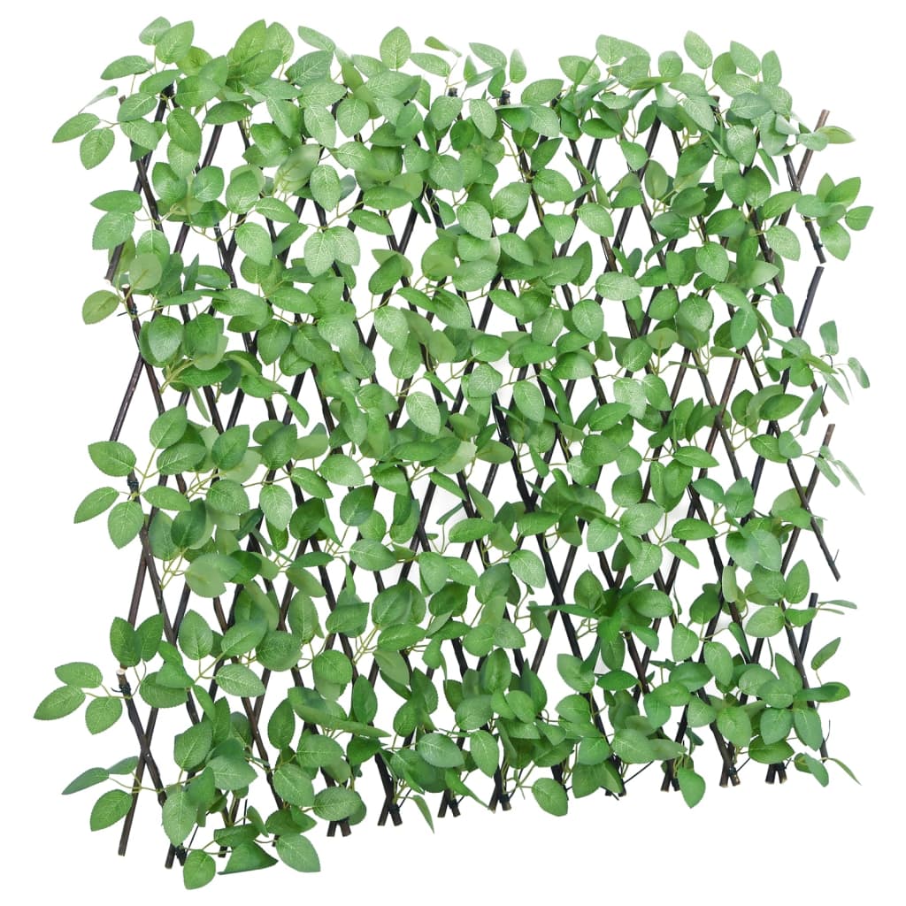 vidaXL espalier med kunstig vedbend 180x65 cm udvidelig grøn