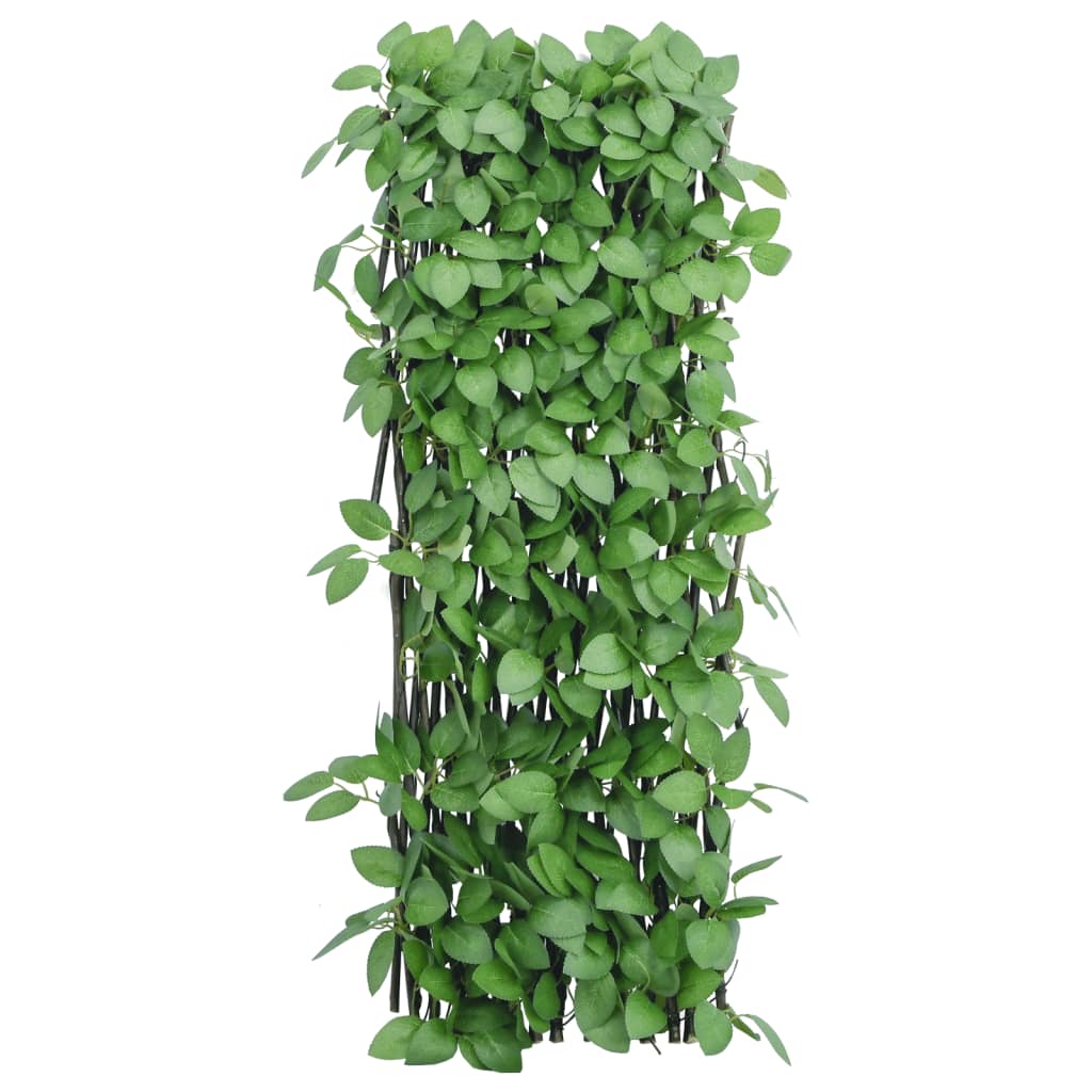  Kunstplant klimop op latwerk 5 st uittrekbaar 180x65 cm groen