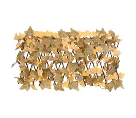 vidaXL Traliccio Foglie Acero Artificiale Espandibile Arancione 180x30