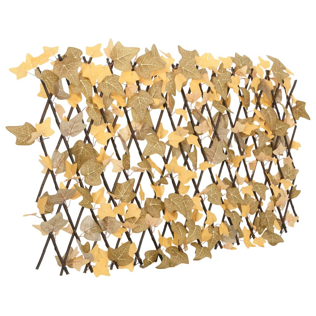 vidaXL Spalier frunze arțar artificiale extensibil, oranj, 180x60 cm