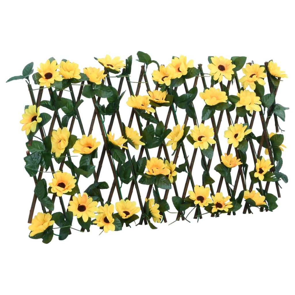 vidaXL Artificial Ivy Trellis Expandable Yellow 180×20 cm