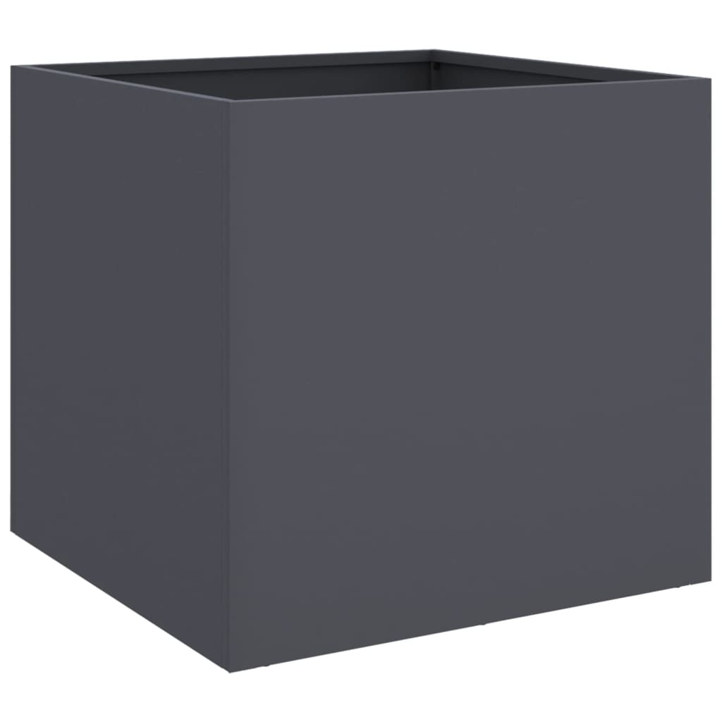 Image of vidaXL Planter Anthracite 49x47x46 cm Cold-rolled Steel