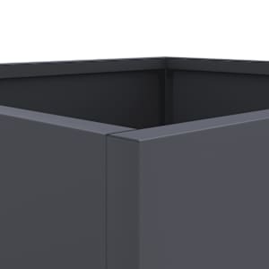 Truhlík antracitový 32 x 29 x 75 cm ocel - obrázek 8
