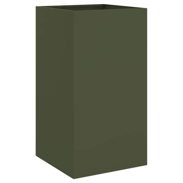 vidaXL aia taimekast, oliiviroheline, 42x38x75 cm, teras