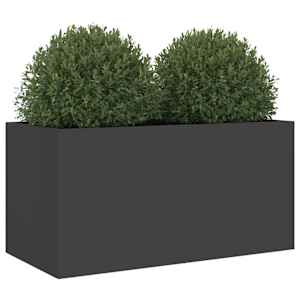 Truhlík černý 62 x 30 x 29 cm ocel - obrázek 4