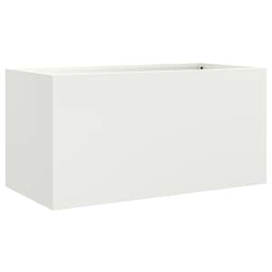 Truhlík bílý 62 x 30 x 29 cm ocel - obrázek 2