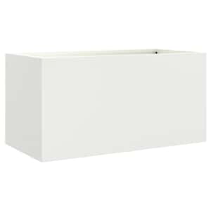 Truhlík bílý 62 x 30 x 29 cm ocel - obrázek 7