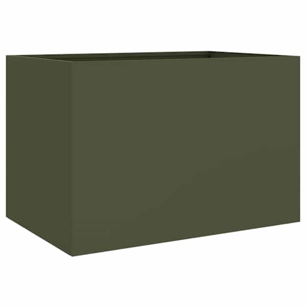 vidaXL aia taimekast, oliiviroheline, 62x40x39 cm, teras