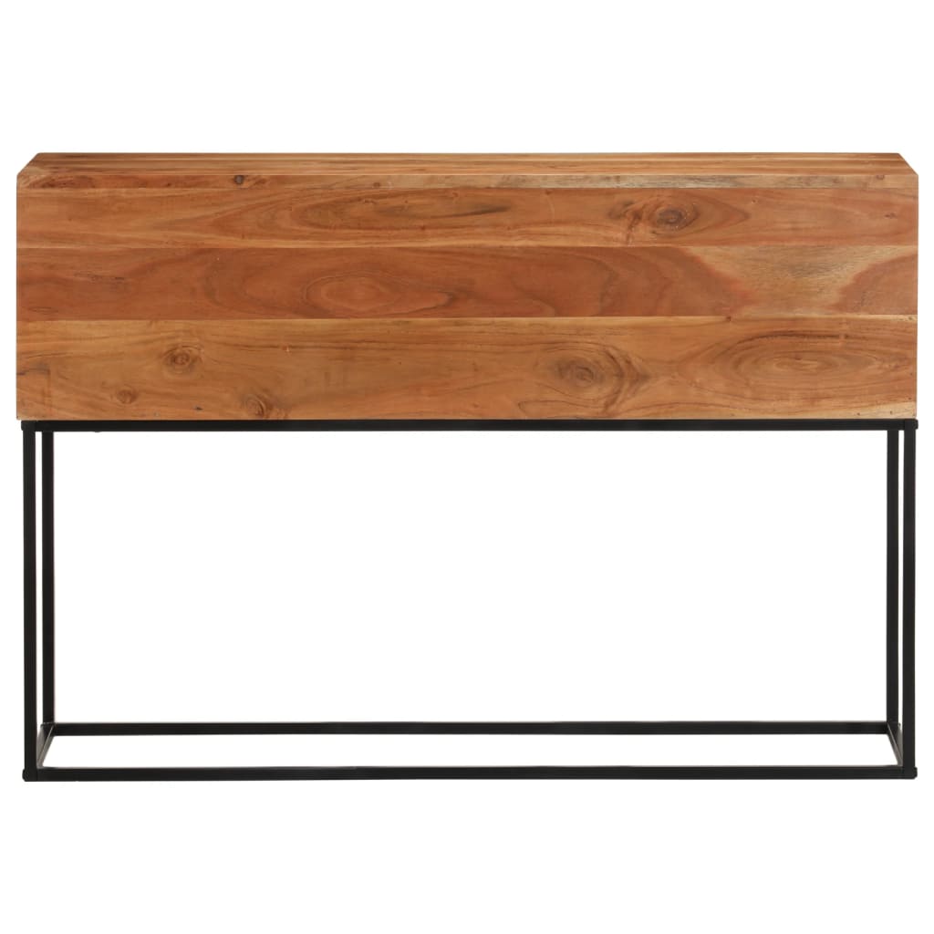 Wandtafel 110x30x75 cm massief acaciahout en ijzer image 2