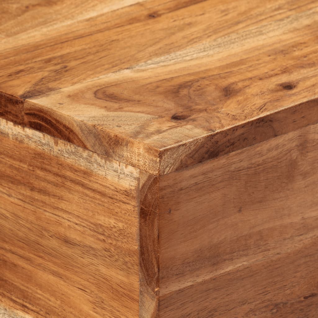 Wandtafel 110x30x75 cm massief acaciahout en ijzer image 5