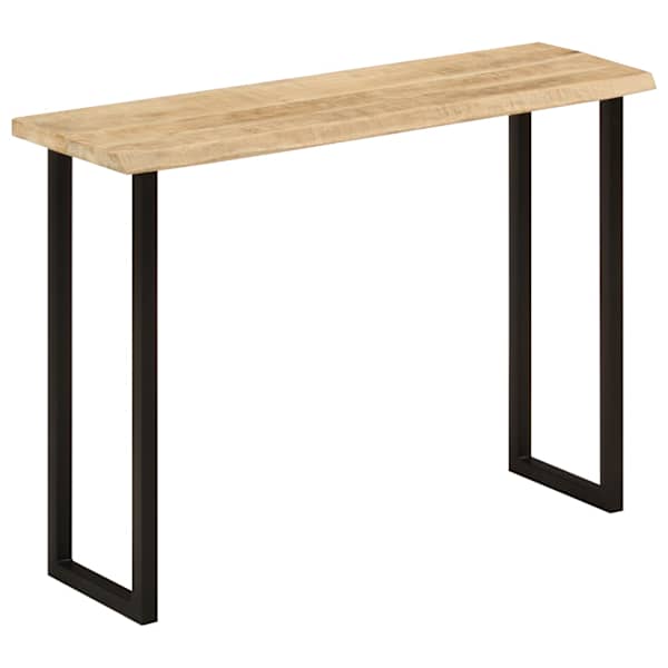 vidaXL konsoollaud naturaalsete servadega, 105 x 33 x 76 cm, mangopuit