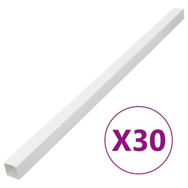 vidaXL kaablikanal 60x60 mm 30 m PVC