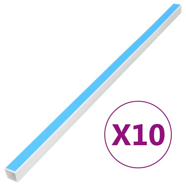 vidaXL kaablikanal iseliimuv 30x15 mm 10 m PVC