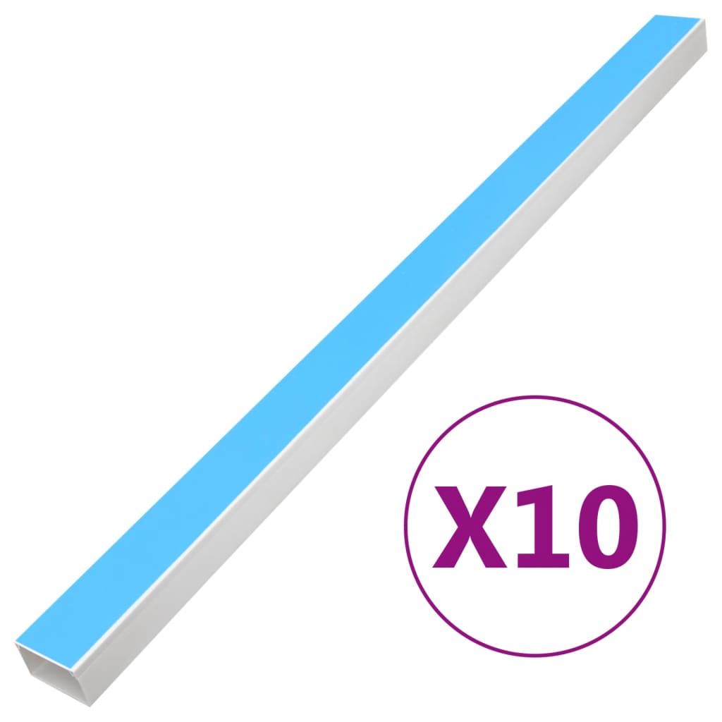 vidaXL Kabelová lišta samolepicí 50 x 25 mm 10 m PVC