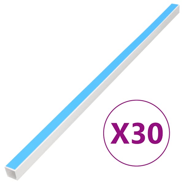 vidaXL kaablikanal iseliimuv 20x10 mm 30 m PVC