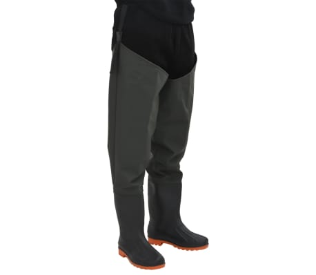 vidaXL Waders Verde Scuro Misura 44